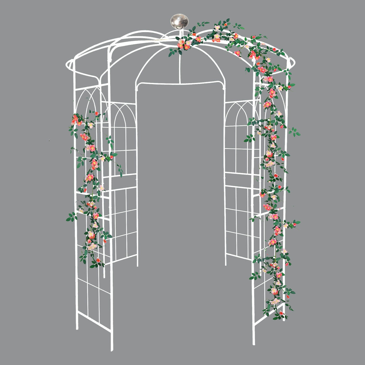 Metal Garden Arch Iron Garden Arbors Gazebo Dia High Birdcage Shape Pergola Pavilion For Wedding Ceremony by Couch.com