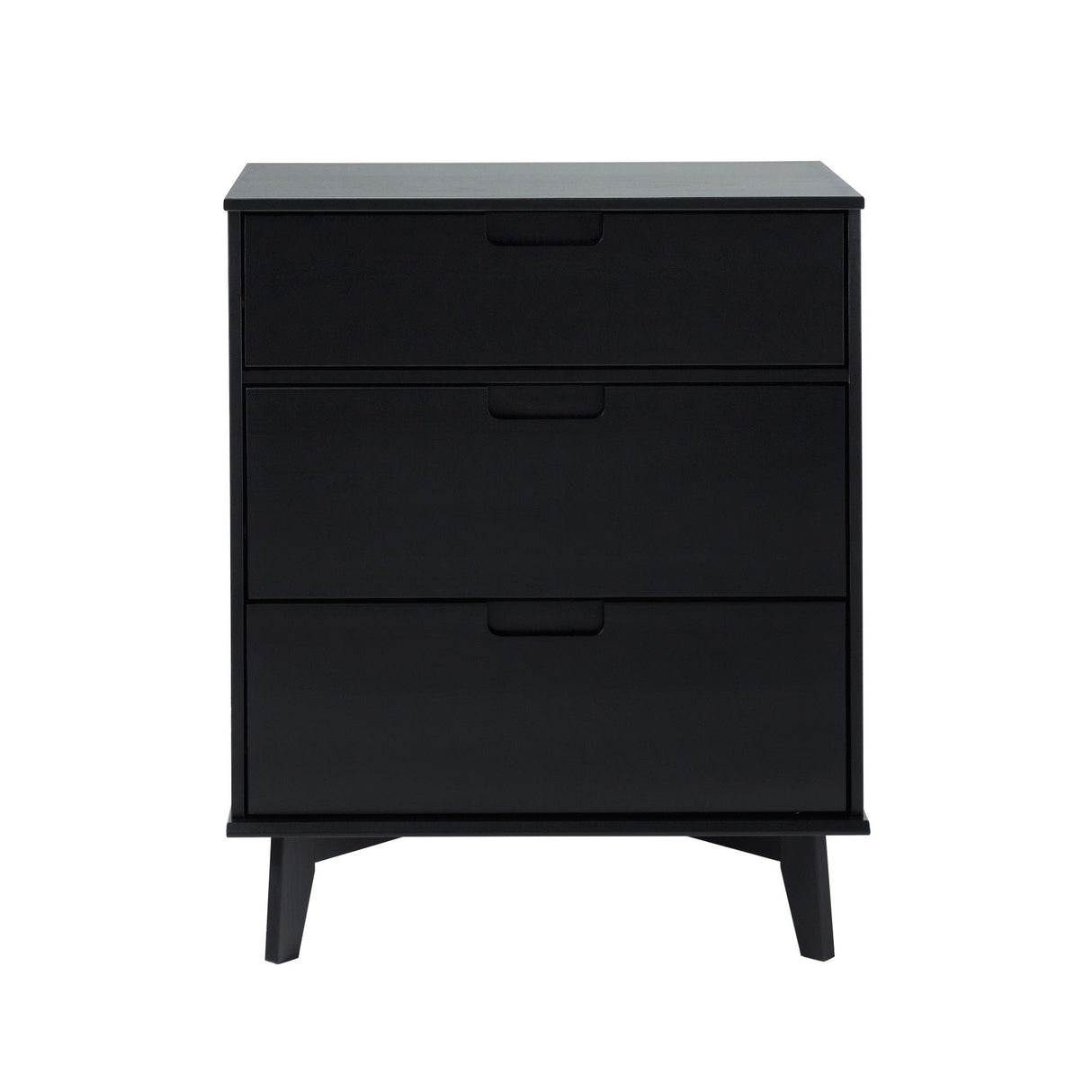Mid Century Modern 3 Drawer Dresser - Black by Couch.com