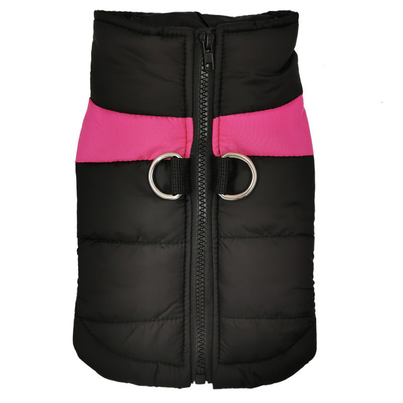 Big Dog Pet Vest Ski Suit Waterproof Cotton Coat Jacket Autumn And Winter Warm Clothing For Pets