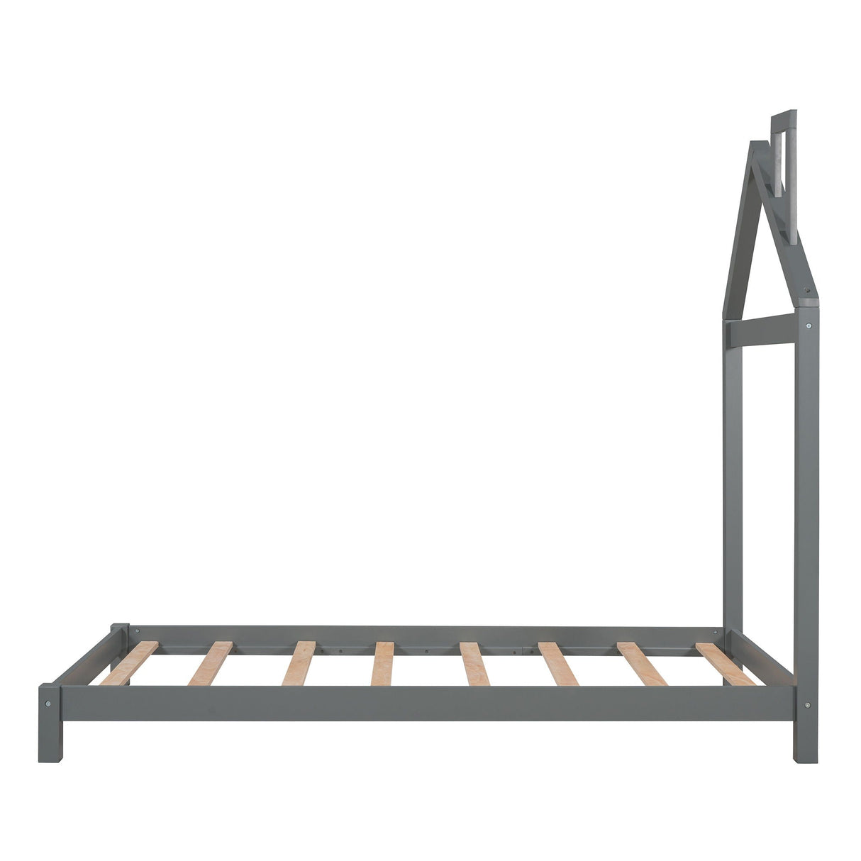 Platform Bed With House Shaped Headboard by Couch.com