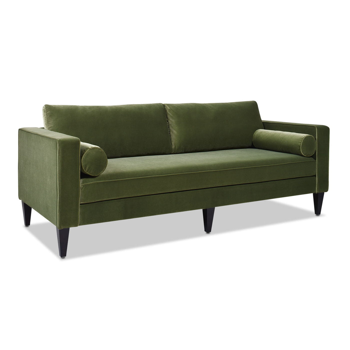 Nicholi - Mid-Century Modern Sofa - Olive Green by Couch.com