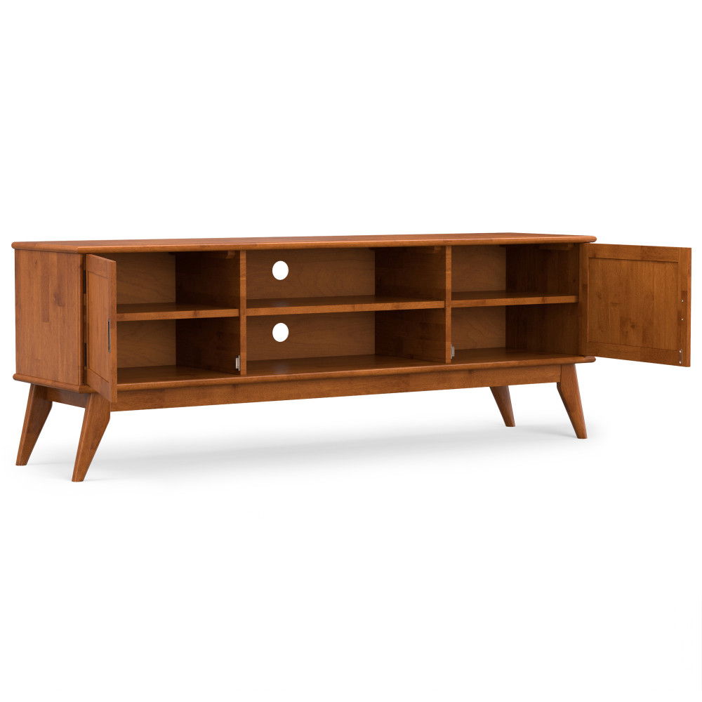 Draper - Handcrafted Mid Century Low TV Media Stand by Couch.com