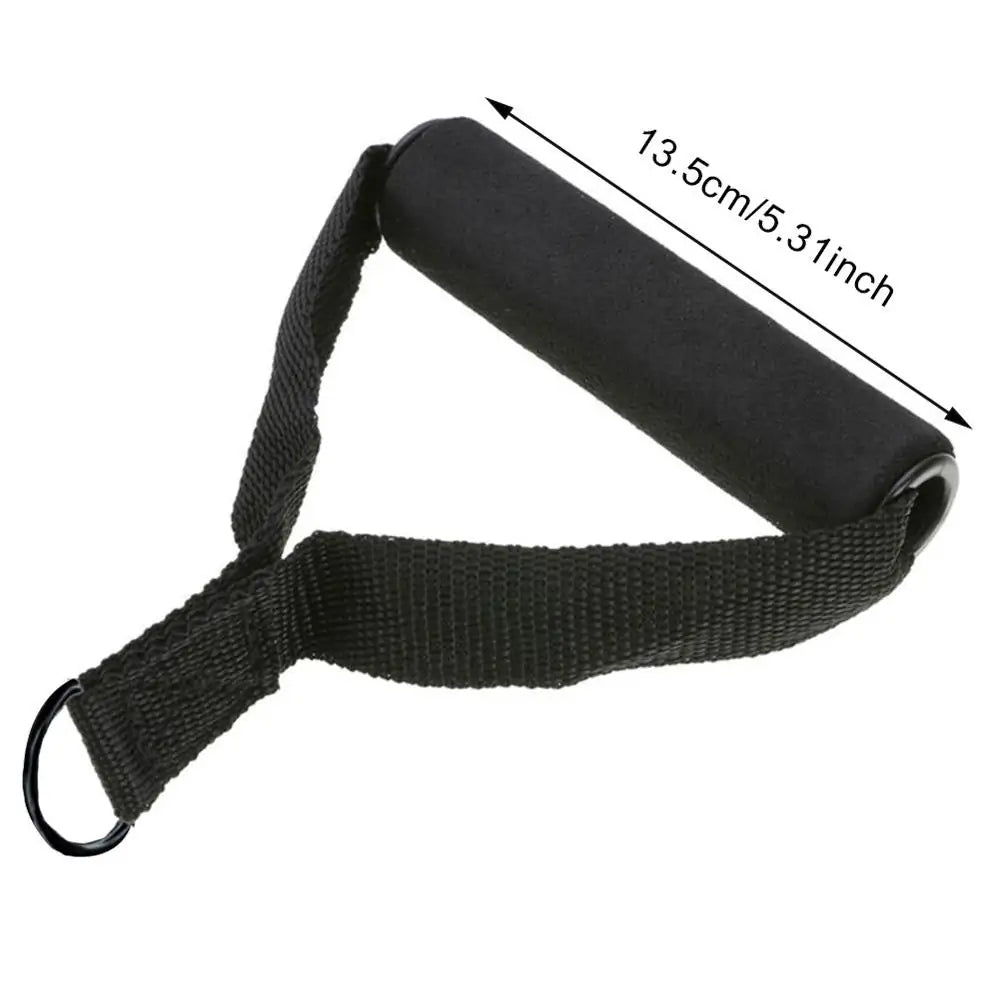 Nylon Tricep Rope Cable Handles: Gym Machine Attachment Set