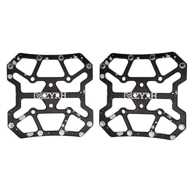 1 Pair Aluminum Alloy Bicycle Clipless Pedal Platform Adapters For Bike Pedals Mountain Road Bike Accessories Universal Clipless Alloy Platform Adapters Cleats Pedal