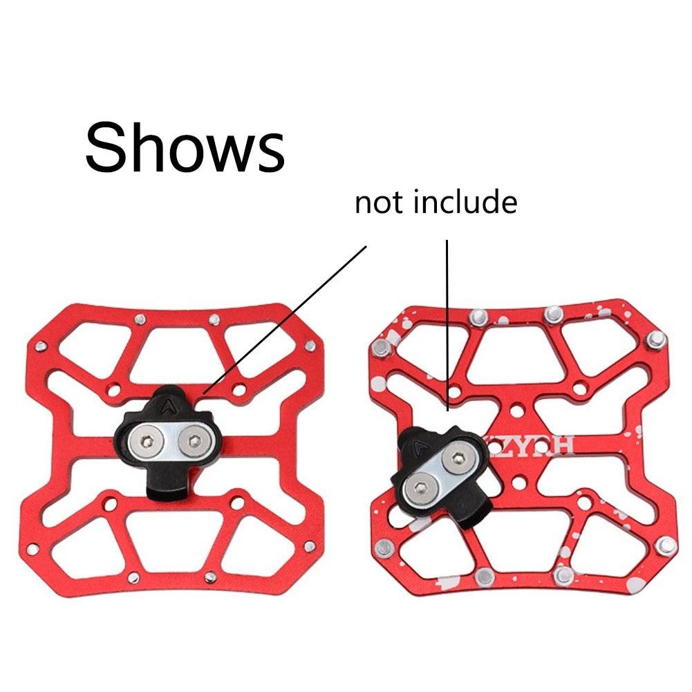 1 Pair Aluminum Alloy Bicycle Clipless Pedal Platform Adapters For Bike Pedals Mountain Road Bike Accessories Universal Clipless Alloy Platform Adapters Cleats Pedal