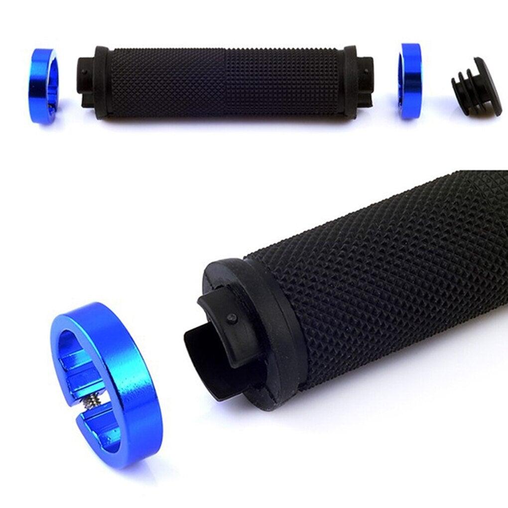 1 pair Road Cycling Handlebar Grips Anti-Skid Rubber Bicycle Grips Mountain Bike Lock On Bicycle Handlebars End Grips Handle Grip With Aluminum Lock Bike Grip For Scooter Cruiser Tricycle Wheel Chair Mountain Road Urban Foldable Bike