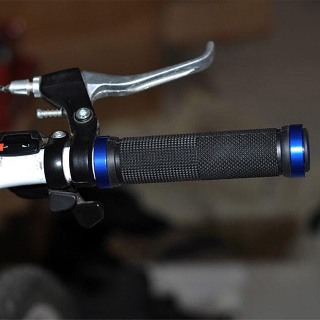 1 pair Road Cycling Handlebar Grips Anti-Skid Rubber Bicycle Grips Mountain Bike Lock On Bicycle Handlebars End Grips Handle Grip With Aluminum Lock Bike Grip For Scooter Cruiser Tricycle Wheel Chair Mountain Road Urban Foldable Bike
