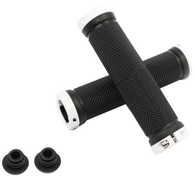 1 pair Road Cycling Handlebar Grips Anti-Skid Rubber Bicycle Grips Mountain Bike Lock On Bicycle Handlebars End Grips Handle Grip With Aluminum Lock Bike Grip For Scooter Cruiser Tricycle Wheel Chair Mountain Road Urban Foldable Bike