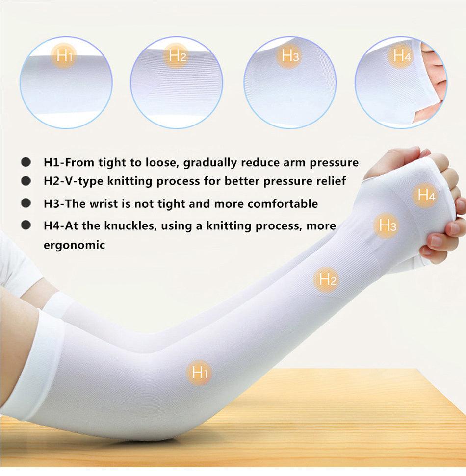 1 Pairs Arm Sleeves Warmers Sports Sleeve Sun UV Protection Hand Cover Cooling Warmer Running Fishing Cycling Sunscreen Sun Protection Arm Sleeves For Men Women Arm Cover For Cycling Outdoor Sports