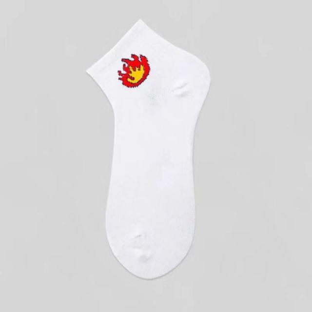 1 Pairs Men Tide Socks Autumn And Winter Low-Cut Solid Color Cotton Socks Maple Leaf Boat Socks Hip-Hop Skateboard Short Socks Unisex Style Boat Socks For Men And Women