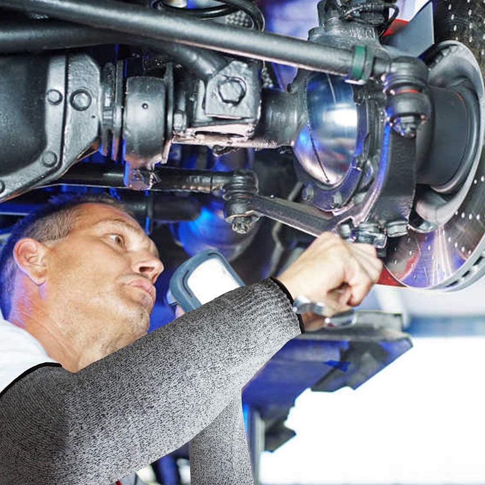 1 PC Men Resistant Work Protection Arm Sleeves Protective Arm Sleeves Anti-cut Work Arm Cover For Garden Kitchen Comfortable Soft Arm Sleeve Thin Arm Protectors For Thin Skin