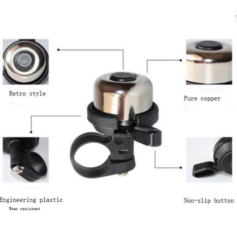 1 Pc Sport Bike Mountain Road Cycling Bell Ring Metal Horn Safety Warning Alarm Bicycle Outdoor Protective Cycle Accessories Classic Bicycle Bell For Adults Men Women Kids Girls Boys Bikes Mountain Bike Accessories
