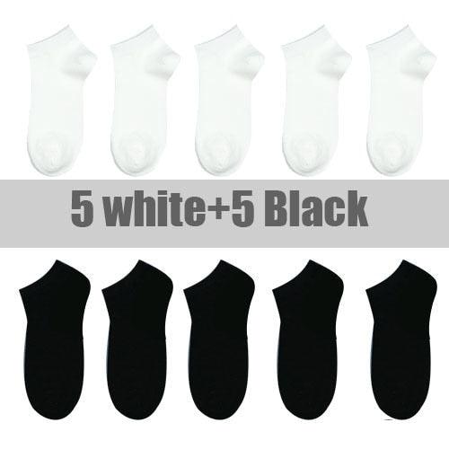 10 Pairs Breathable No Show Sports Socks Solid Color Boat Socks Comfortable Cotton Ankle Socks For Men And Women