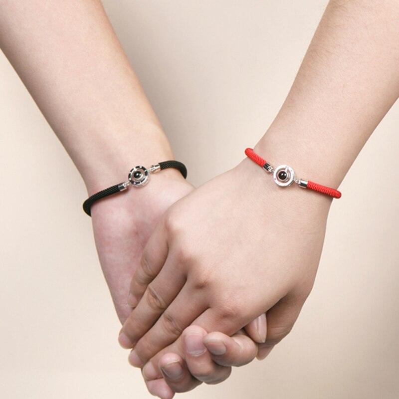 100 Languages I Love You Couple Bracelets Braided Rope Bracelet Bangle Bracelet Languages Couple Bracelets For Boyfriend And Girlfriend Matching Love Bracelets For Couples I love You Gifts For Him And Her