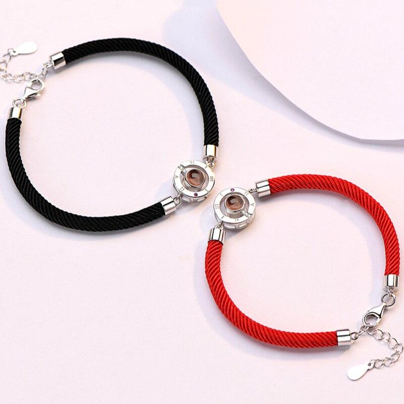100 Languages I Love You Couple Bracelets Braided Rope Bracelet Bangle Bracelet Languages Couple Bracelets For Boyfriend And Girlfriend Matching Love Bracelets For Couples I love You Gifts For Him And Her