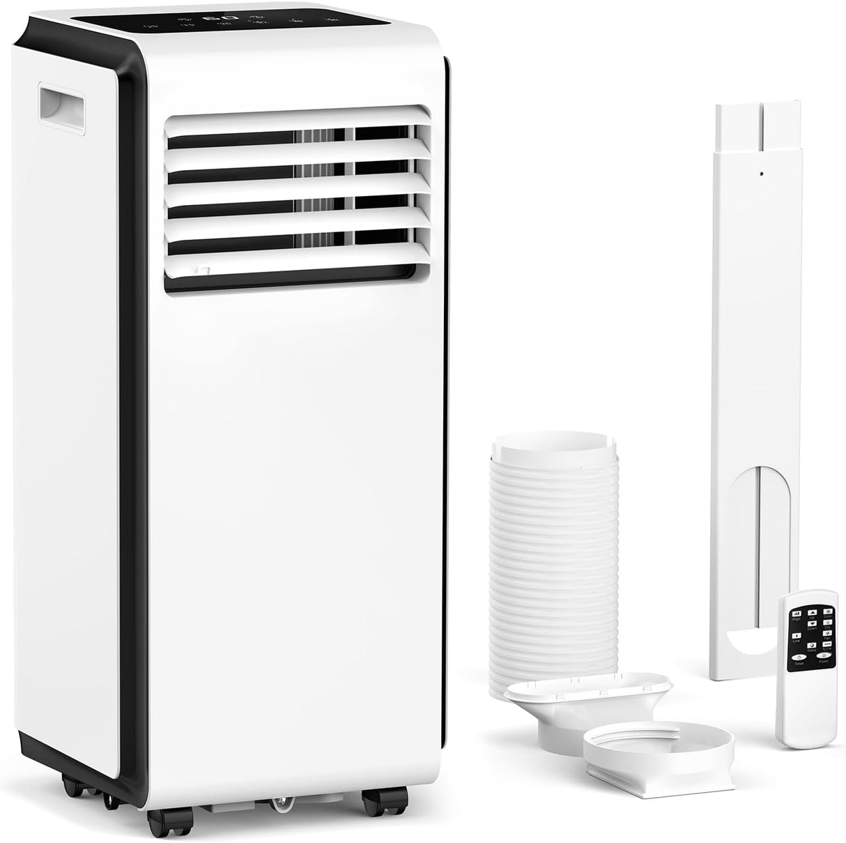 10,000 BTU Portable Air Conditioners Cool Room Up to 450 Sq.Ft, 4 Modes Portable AC with Remote/LED Display/24Hrs Timer
