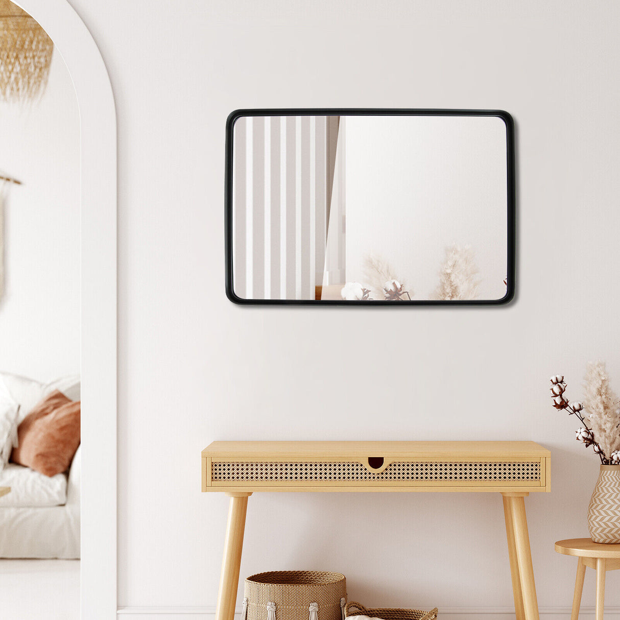 Rectangular Wall Mount Bathroom Mirror Vanity Mirror-M
