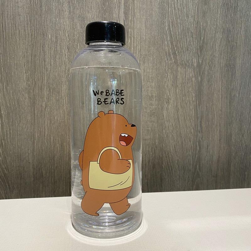 1000ml Water Bottles Cute Panda Bear Cup With Straw Transparent Cartoon Water Bottle Drinkware Frosted Cup Leak-proof Plastic Straw Cartoon Frosted Leak Proof Panda Bear Pattern Transparent Water Cup Sports Drink Water Bottle