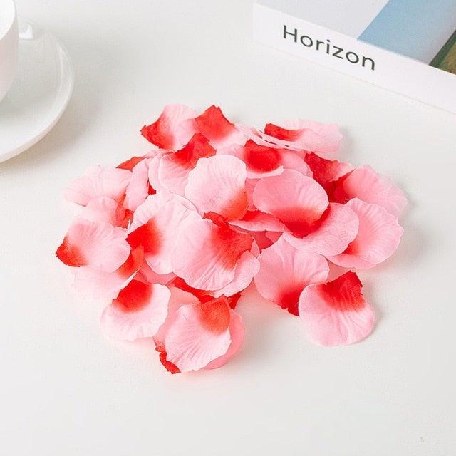 1000PCs Fake Separated Deodorized Rose Petals Party Decorations Artificial Flowers Romantic Wedding Marriage Accessories For Valentine Gifts