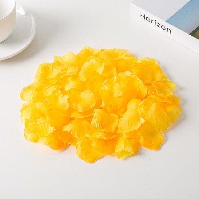 1000PCs Fake Separated Deodorized Rose Petals Party Decorations Artificial Flowers Romantic Wedding Marriage Accessories For Valentine Gifts
