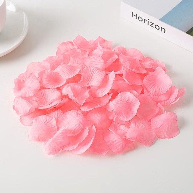 1000PCs Fake Separated Deodorized Rose Petals Party Decorations Artificial Flowers Romantic Wedding Marriage Accessories For Valentine Gifts
