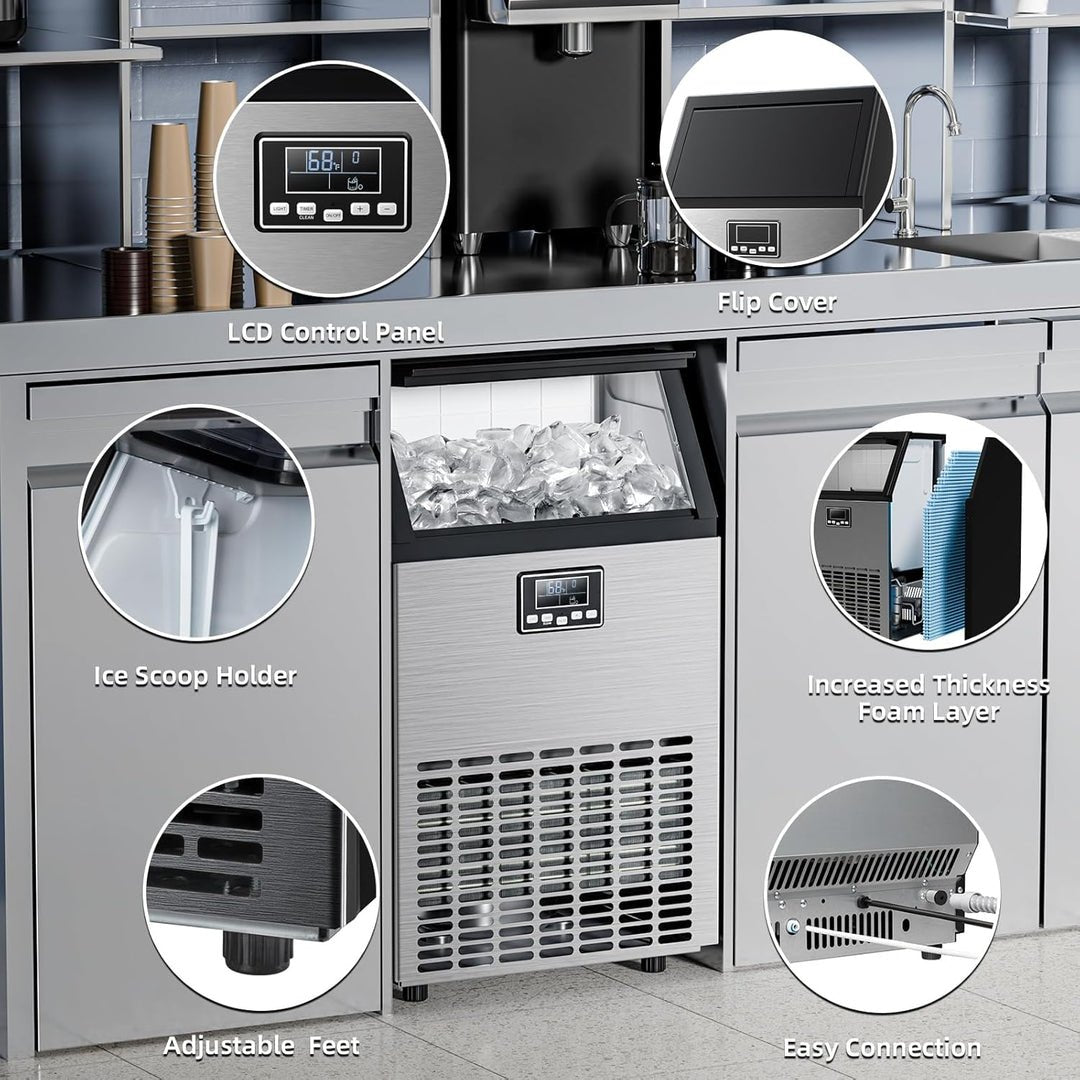 100LBS/200LBS/265LBS Freestanding Commercial Ice Maker Z5845A