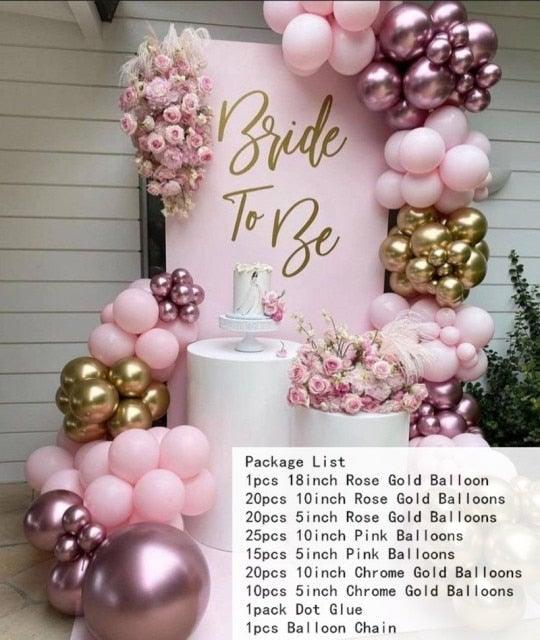 104pcs Navy Blue And Gold White Balloon Garland Arch Kit For Wedding Birthday Party Baby Shower Girl Bridal Shower Birthday Party Decorations