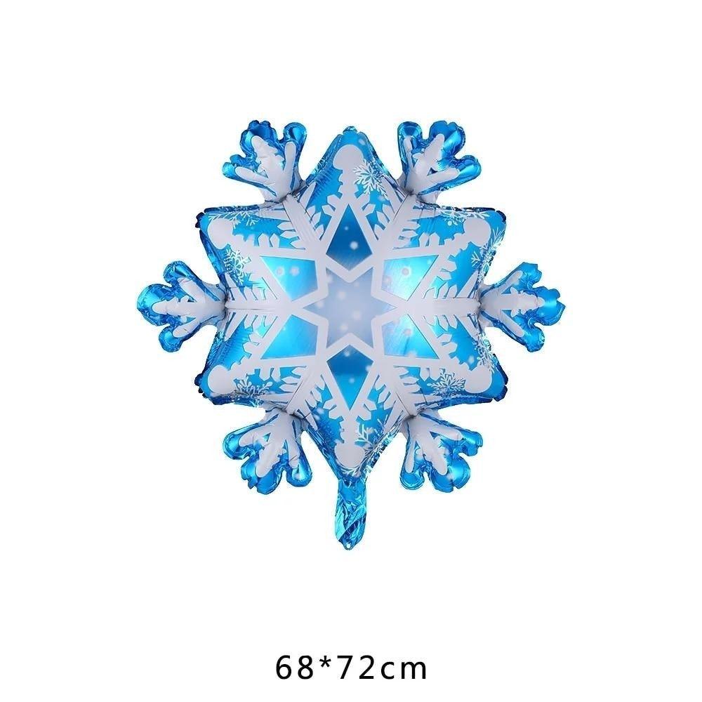 104pcs Snowflake Ice Snow Metal Balloon For Birthday Party Decor Baby Showers Winter Themed Balloons For Party Wedding and Birthday Boy Party Ballons