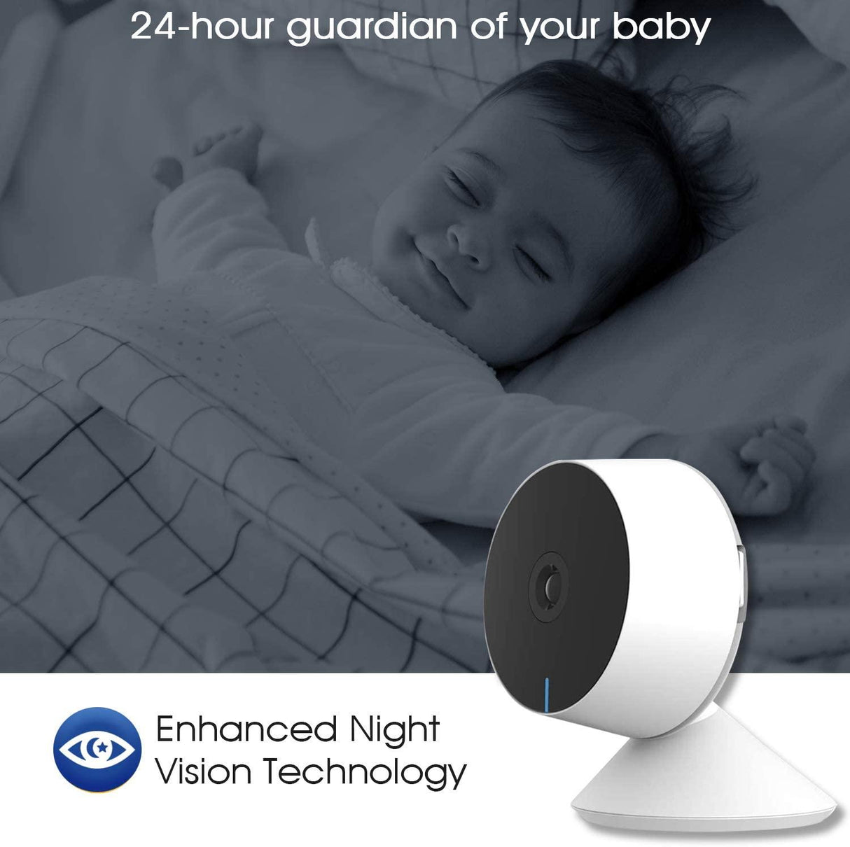 1080P IP Wifi Camera Indoor Surveillance Camera Baby Monitor Mini Cam Home Security Webcam Motion Detection with Night Vision AIl Human Detection Activity Zone