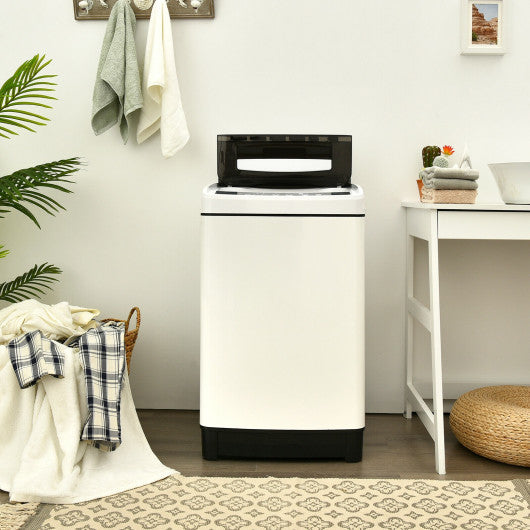 Full-Automatic Washing Machine 1.5 Cubic Feet 11 LBS Washer and Dryer-White