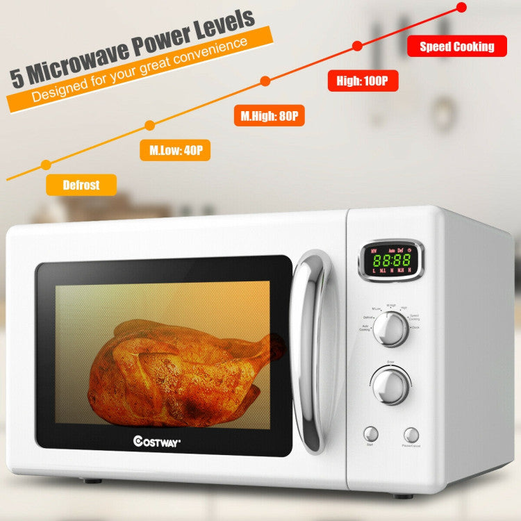 0.9 Cu.ft Retro Compact Microwave by DirectDeals