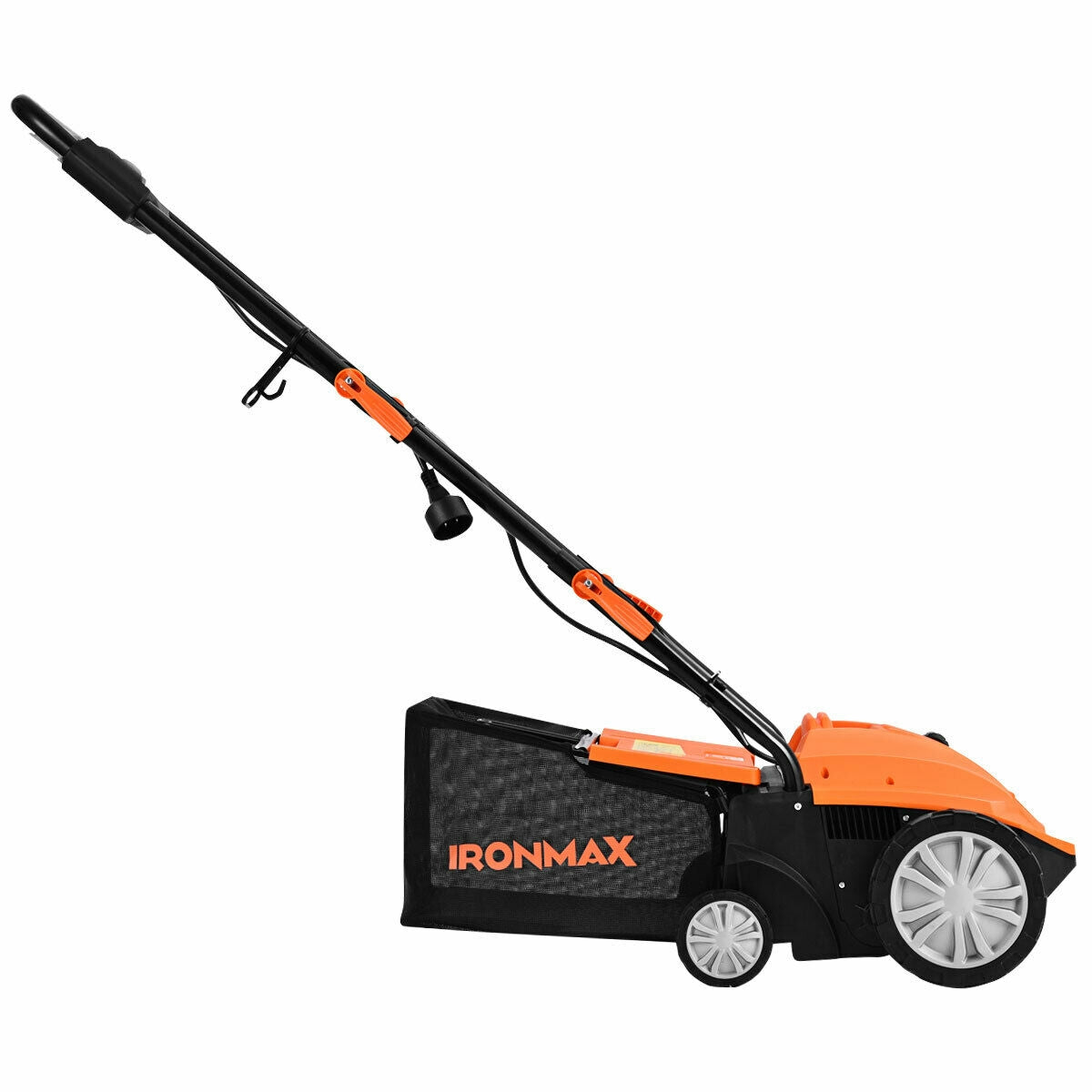 13 Inch 12 Amp Electric Scarifier with Collection Bag and Removable Blades-Green