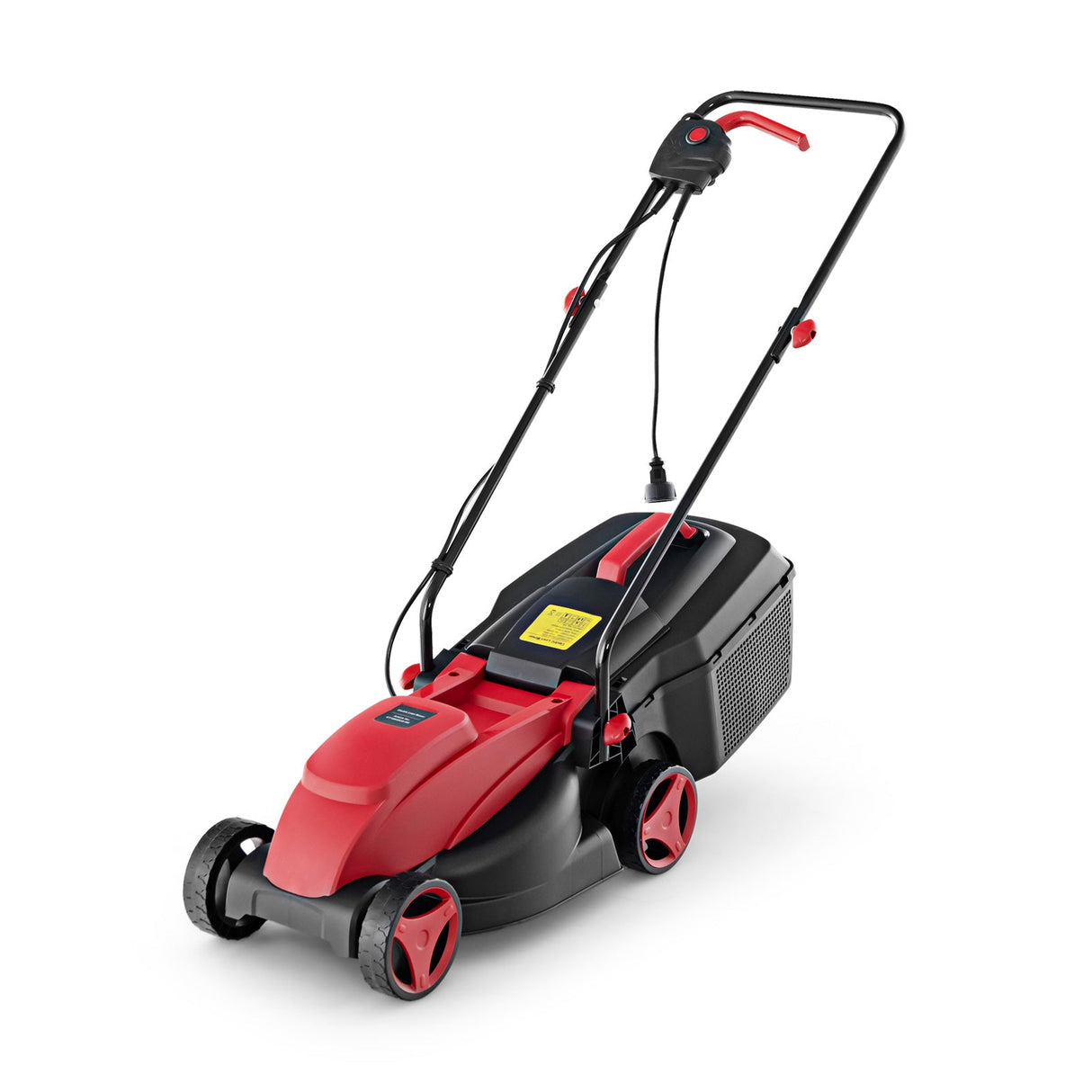 10 AMP 13 Inch Electric Corded Lawn Mower with Collection Box-Red by DirectDeals