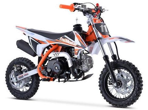 TrailMaster TM11 110cc Dirt Bike Fully Auto with Electric Start, Dual Disc Brakes (10/10), Ages 8-12