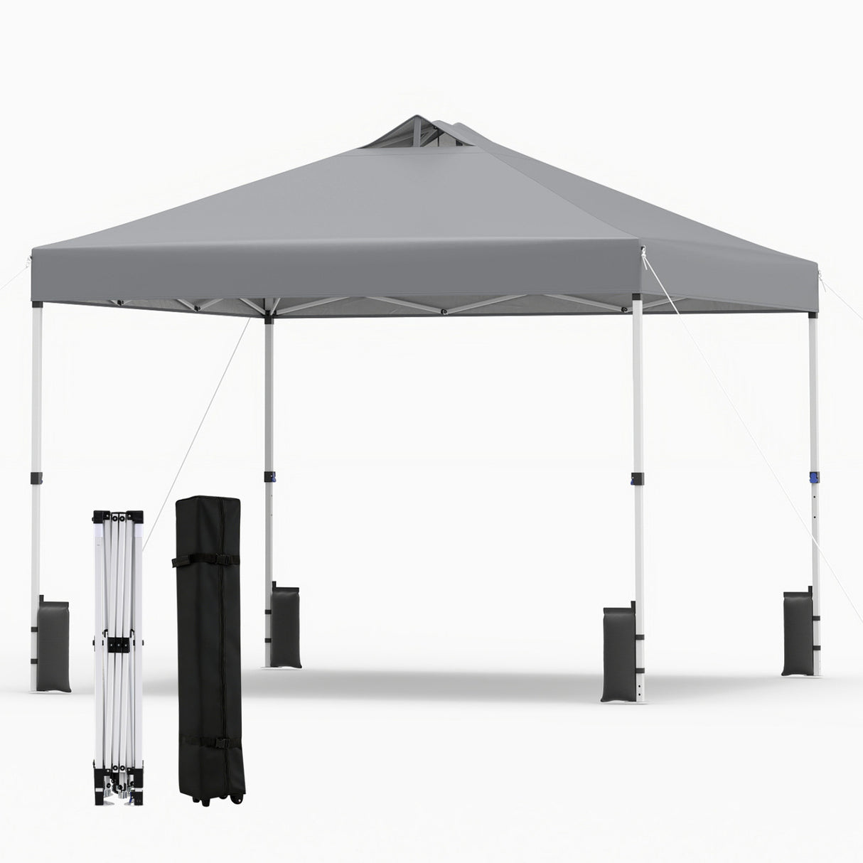 10 x 10 Feet Outdoor Commercial Pop up Canopy Tent-White
