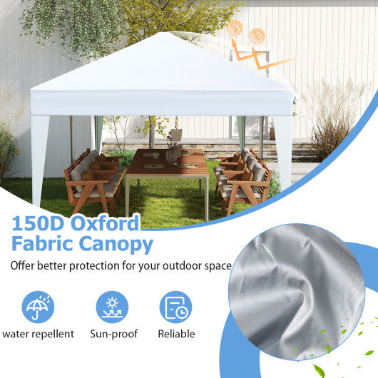 10 x 20 FT Pop up Canopy Tent with Carry Bag for Party BBQ-White