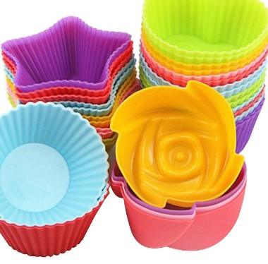 10pcs Rose Mold Food Grade Silicone Mini Cupcake Cake Tool Muffin Cookie Baking Molds Chocolate Soap Pastry Decorating Set Reusable And Non-stick Mini Size Silicone Baking Cups Muffin Cups Mini Cupcake Liners Mini Chocolate Holders