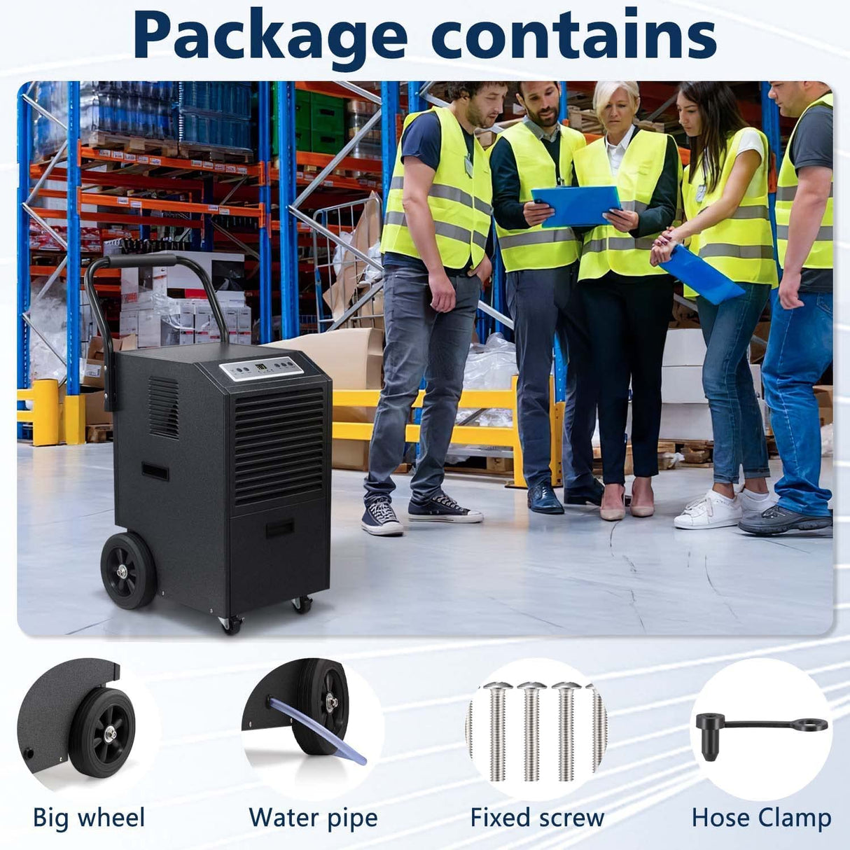 110 Pints Commercial Dehumidifier D4290E