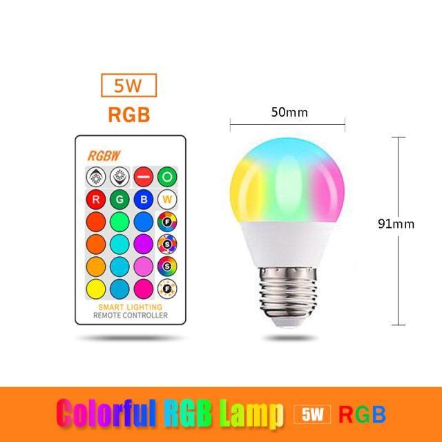 110V 220V Bluetooth E27 RGBW LED Bulb Lights 5W 10W 15W RGB Lampada Changeable Colorful RGBWW LED Lamp With Remote+Memory Mode Smart Light Bulbs, RGBCW Color Changing Light Bulb Dimmable, 7W A19 led Bulb 60W Equivalent, Smart Bulbs That Work