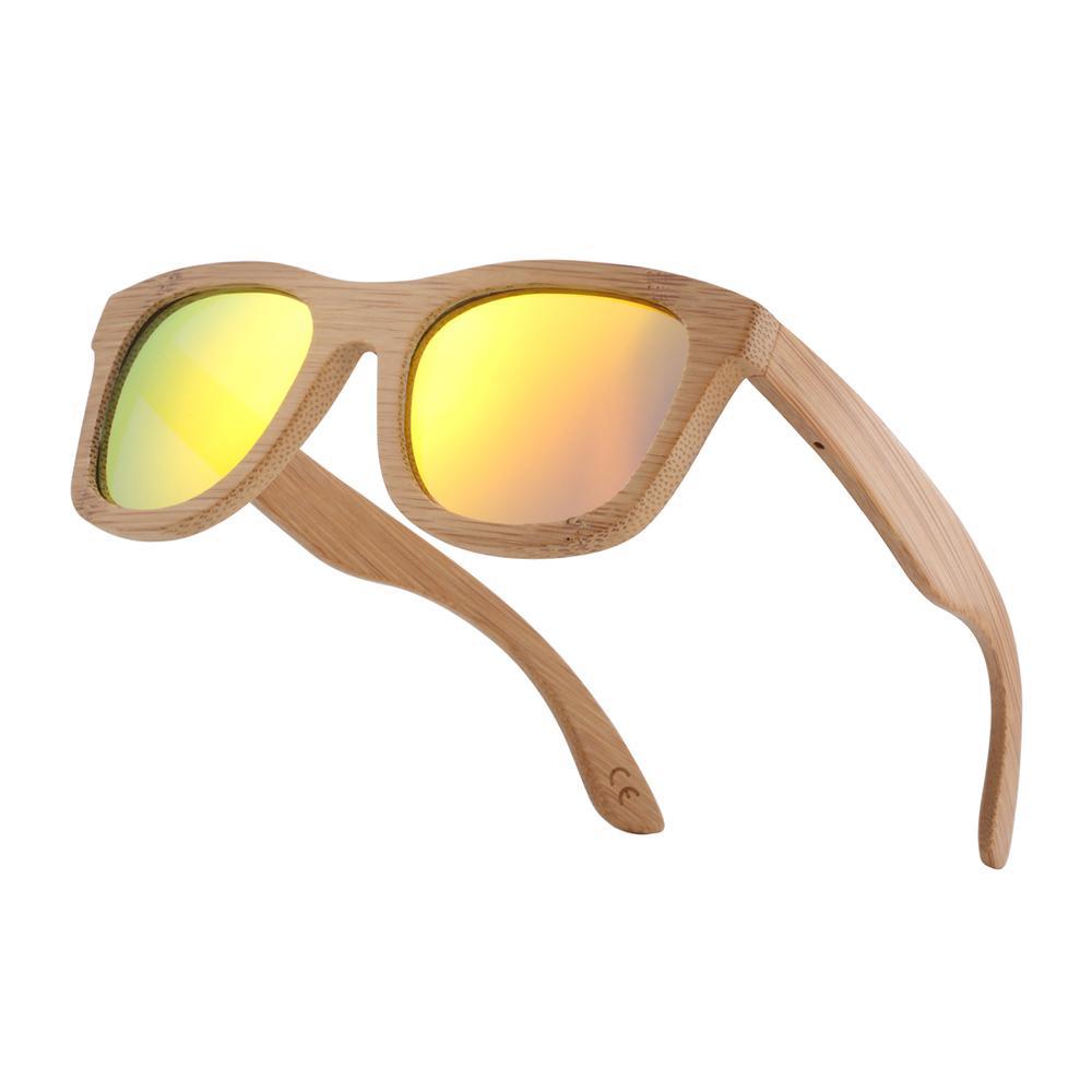Handmade Bamboo Wood Luxury Retro Men and Women Polarized Sunglasses Beach Wooden Glasses Oculos de sol With UV400 Protection l