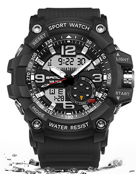 NEW Sport Analog-Digital Watch For Men and Woman Waterresistant 50M Professional Waterproof Quartz Large Dial Military Wristwatches With Night Mode