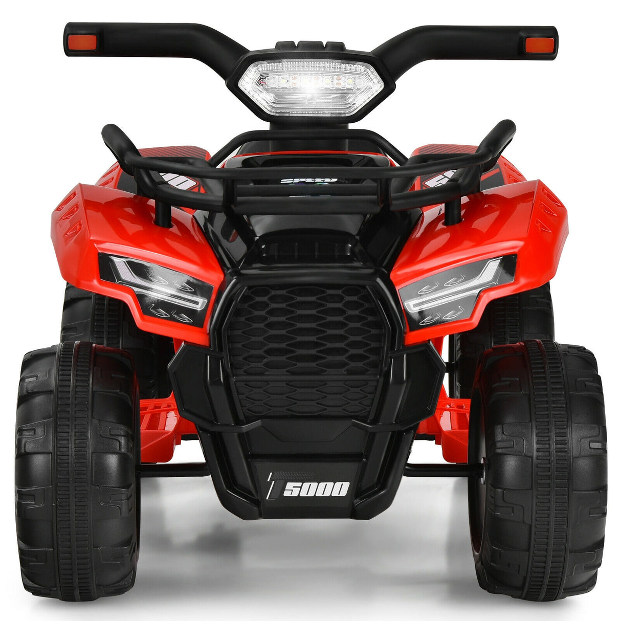 6V Kids ATV Quad Electric Ride On Car with LED Light and MP3-Green