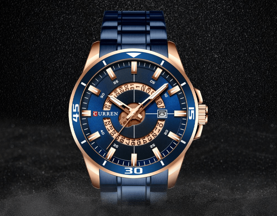 Men's Modern Sports Waterproof Watch Luxury Unique Design Fluorescent Hands Perfect Gift