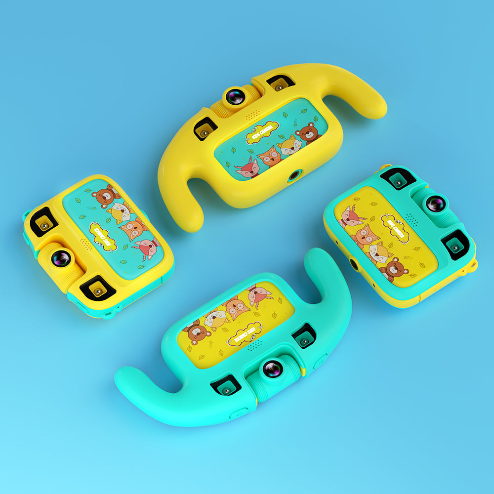 JoyBox KC1 Kids Splash-Proof Camera with Silicone Cover and Waterproof Case by Contixo