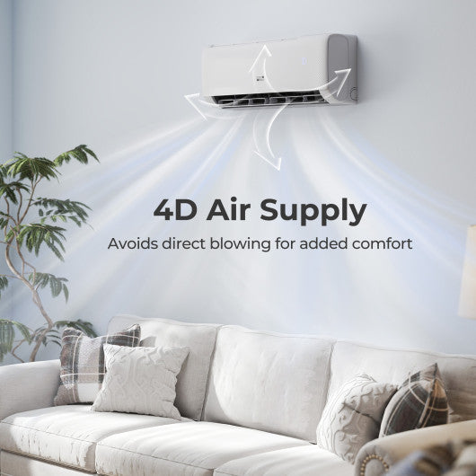 Airtural Series 12000 BTU 22 SEER2 WiFi Enabled Mini Split AC 115V Compatible with Alexa