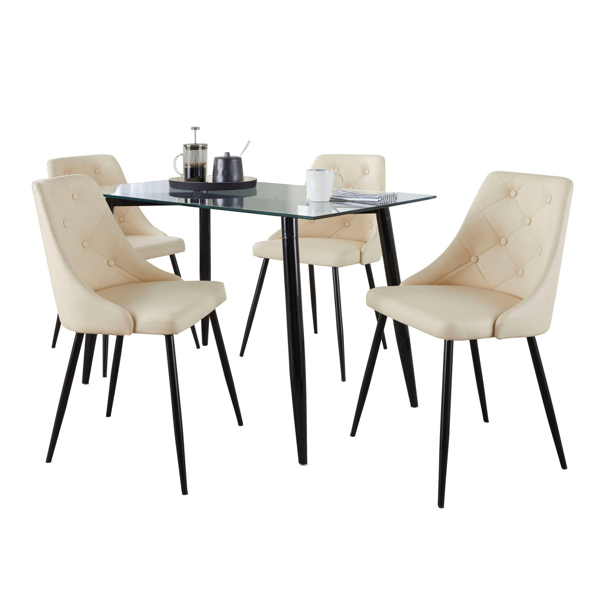 Clara Giovani - 5 Piece Contemporary Dining Set by Couch.com