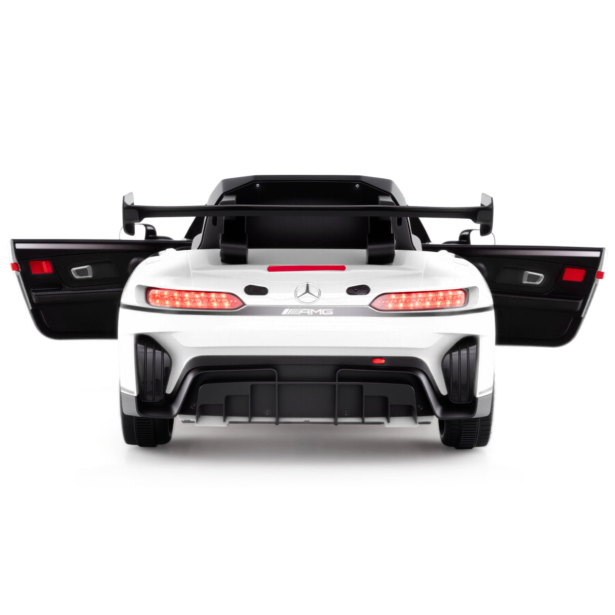 12V Kids Ride-On Car Mercedes-AMG GT3 Licensed with Adjustable Speed-White