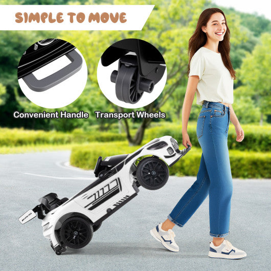 12V Kids Ride-On Car Mercedes-AMG GT3 Licensed with Adjustable Speed-Black