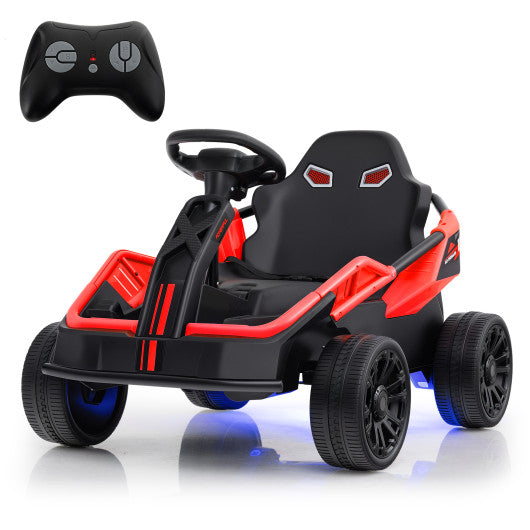 12V Ride on Car Electric UTV with Remote and Music for Big Kids-Red