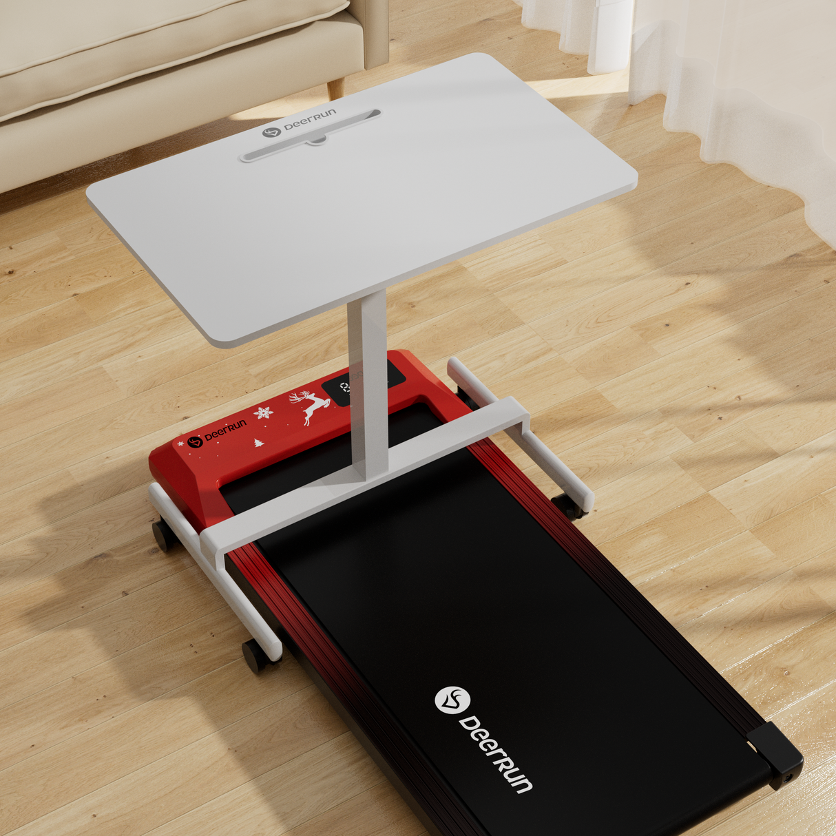 DeerRun Q1 Urban Mini Under-Desk Treadmill with Remote Control
